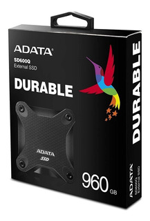 Disco Sólido Ssd Externo Adata Asd600q 1tb (960gb) Negro