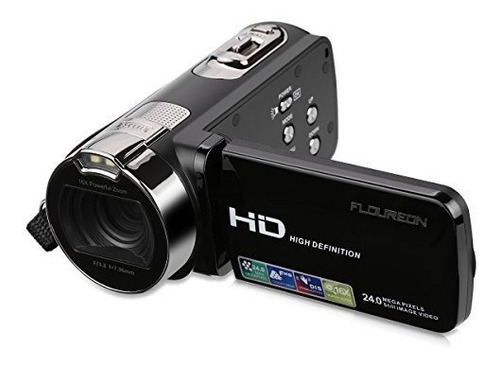 Floureon Hd 1080p Videocámara Video Cámara Digital Dv 27 Tft