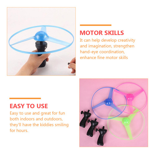 A+ Brinquedos Lançadores De Disco Luminous Pull Ufo, 3
