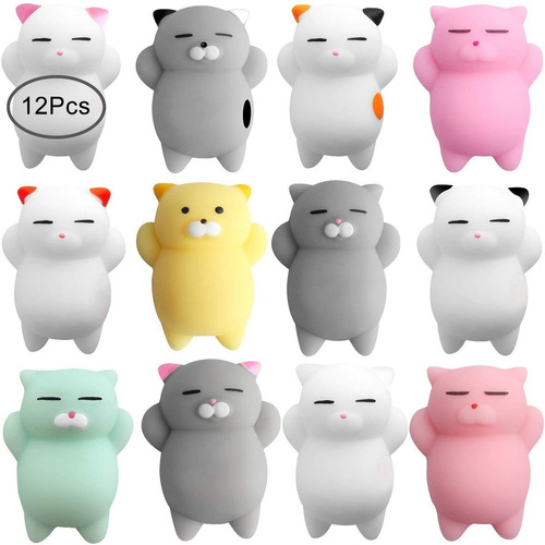 Mochi Squishy Toys,  Piezas Squishy Cat Mochi Animals M...