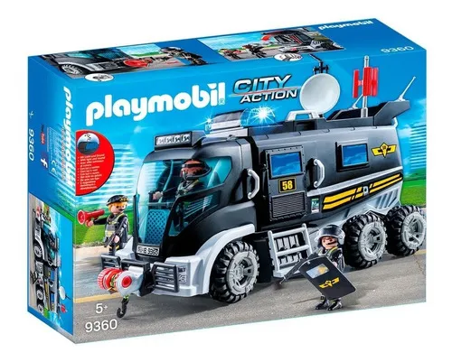Playmobil 9360 City Camion Policia Blindado C luz Y Sonido