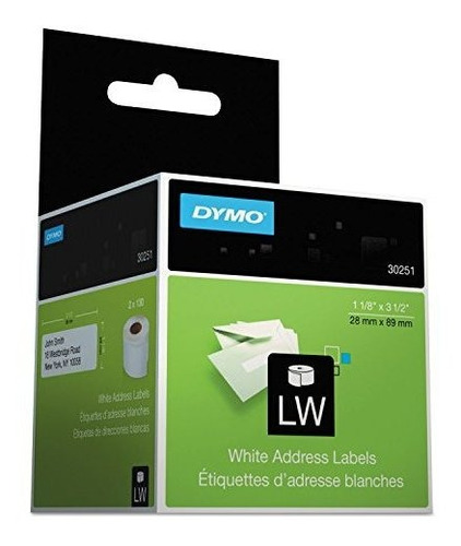 Dymo 30251 Self-stick Address Labels For Label Printers 3 1-