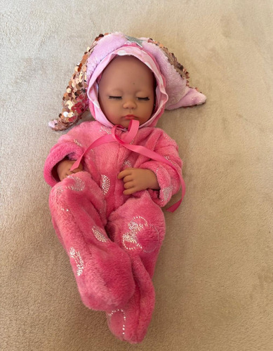 Muñeca Bebe Realista Reborn De Silicon 35cm Suave Rosita