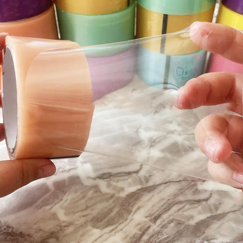 Creative Sticky Ball Rolling Tape Game Educativo Amarillo