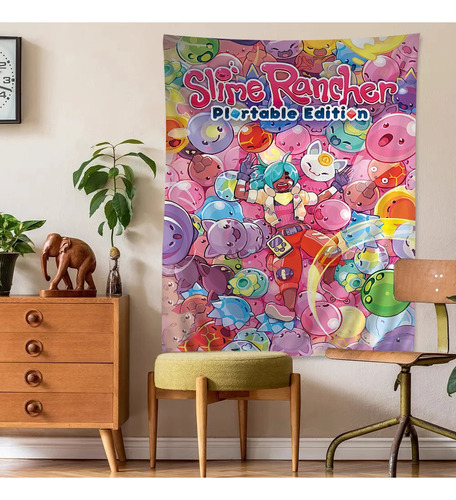 Tapiz Colorido De Pared Game S-slime Rancher De 60 X 90 Cm
