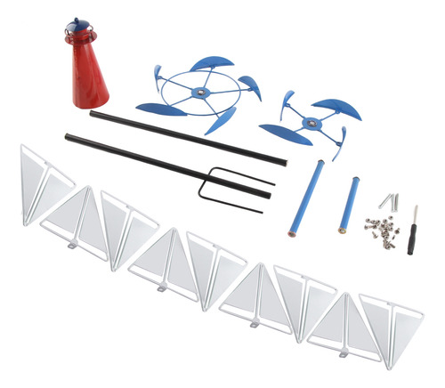 Summer Lighthouse Sailboat Windmills Com Rotação De 360 Grau