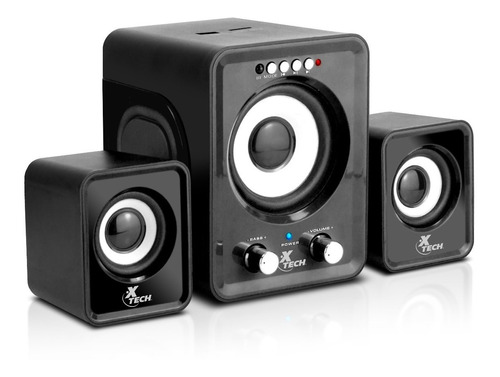 Parlantes Bafles Para Pc 12 Watts  Radio Sd Usb Xtech