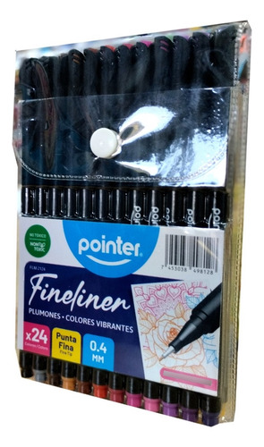 Marcador Punta Fina Pointer Fineliner X24 Colores 0,4mm