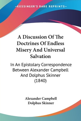 Libro A Discussion Of The Doctrines Of Endless Misery And...