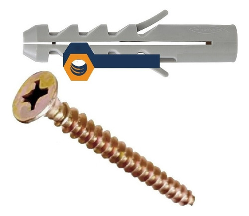 Conjunto Taco Tarugo Fischer S5 + Tornillo Fix 4x30 200jugos