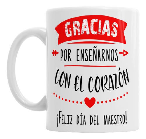 Taza Mug Dia Del Maestro Ceramica Importada