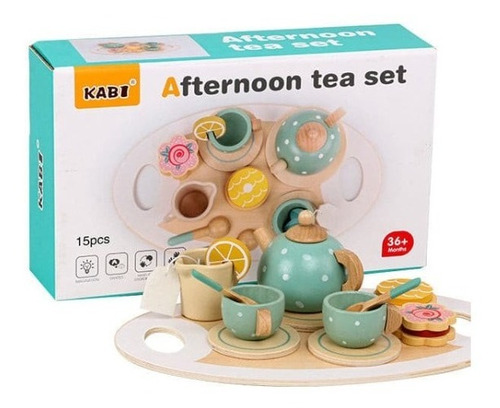 Juego De Té Con Accesorios Juguete Madera Didáctico