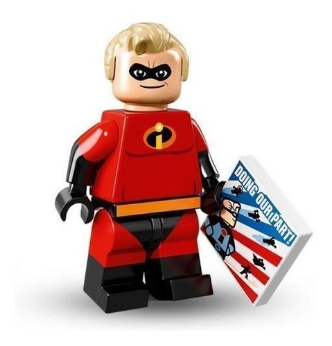 Minifigura Coleccionable De Lego Disney Series Mr Incredible