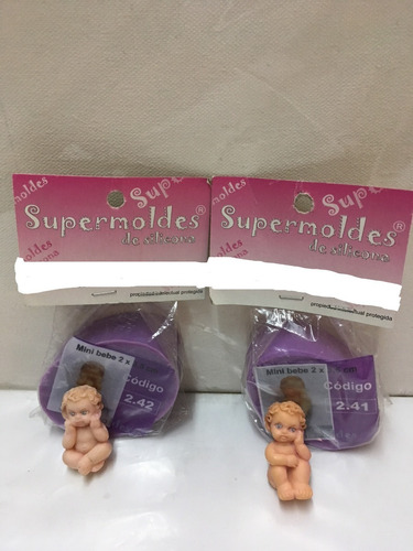 Moldes De Silicona Bebés Para Porcelana Fría Supermoldes