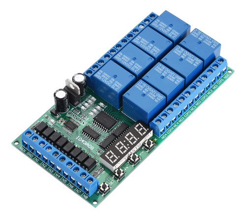 Ciclo De Tiempo De Retardo Digital Multifunción Led De 12 V