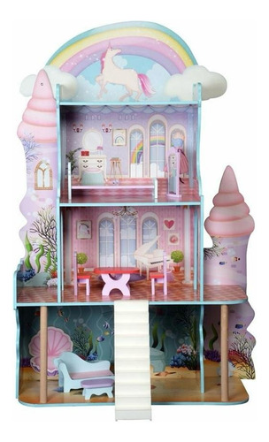 Casita De Muñecas Unicornios Y Sirenas