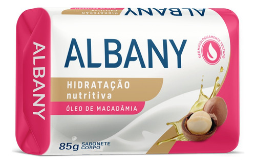 Atacado C/36 Sabonete Barra Albany Hidratação Nutritiva 85g