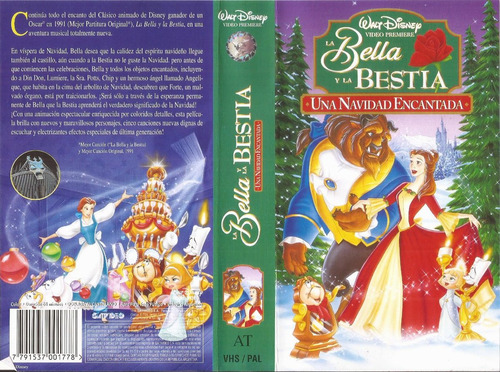 La Bella Y La Bestia Una Navidad Encantada Vhs Walt Disney