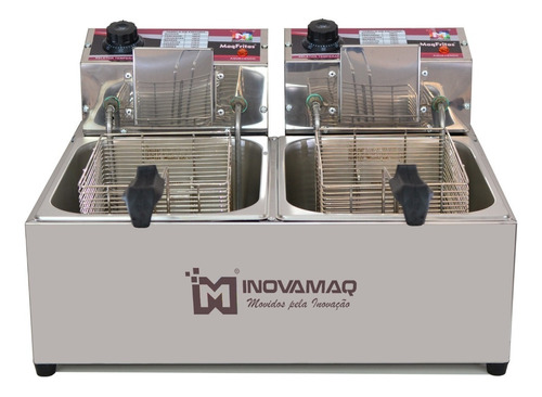 Imagem 1 de 6 de Fritadeira industrial elétrica Inovamaq FM-15L 15L aço inoxidável 50 Hz x 60 Hz 220V