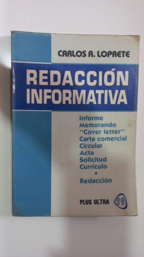 Redacción Informativa Carlos Loprete Plus Ultra 1984