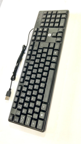 Teclado Bright 0014 QWERTY português Brasil cor preto