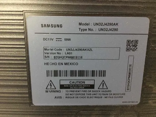 Tv Samsung Un32j4290ak Pantalla Rota Repuestos Prende (Usado)