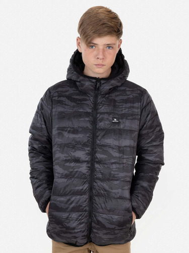 Parka Reversible Camo Black Juvenil Multicolor Rip Curl