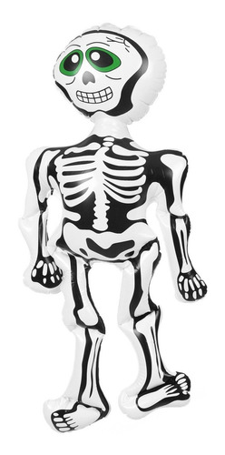 Esqueleto Inflable 72x30cm Halloween Cotillon Disfraz