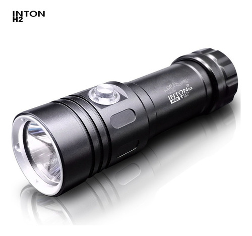 Lanterna De Mergulho Pesca Inton H2 Ip68 50m Bateria Extra