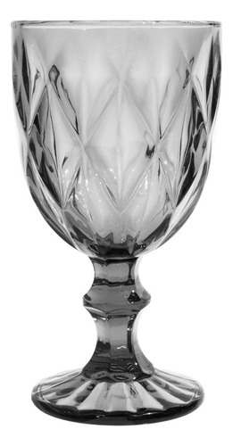 Copas Vidrio Vino Tinto Labrada Agua Cristal 245 Ml Vittori Humo/4 Piezas