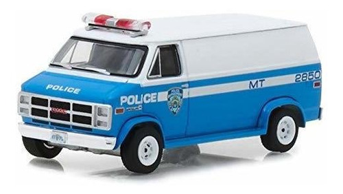 Coche Modelo 1987 Gmc Vandura Nypd 1/64 Greenlight