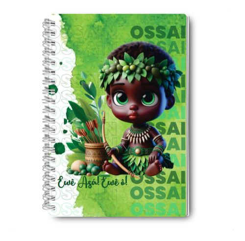 Caderno Capa Dura A5 Orixás - 100 Folhas