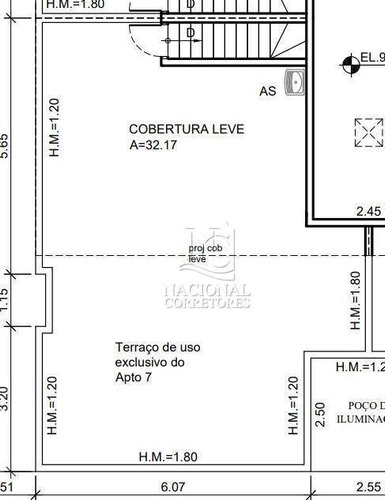 Imagem 7 de 20 de Cobertura À Venda, 128 M² Por R$ 870.000,00 - Jardim - Santo André/sp - Co5026