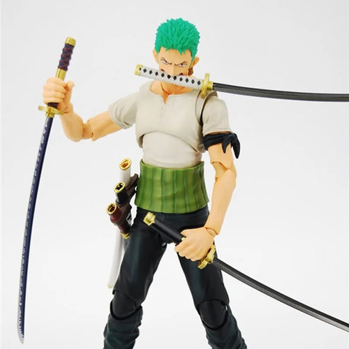 Brinquedo De Boneco De Ação Roronoa Zoro Past Blue Com Caixa