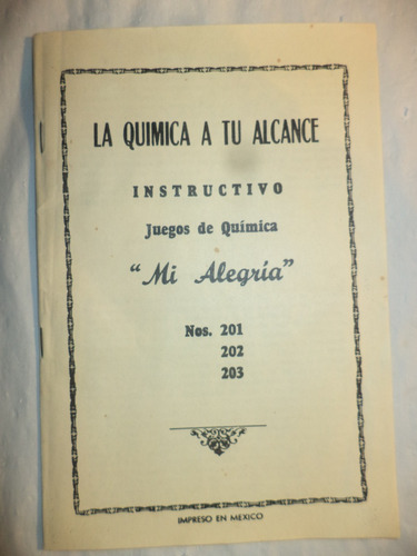 Antiguo (circa 1950) Juego De Química (Usado)
