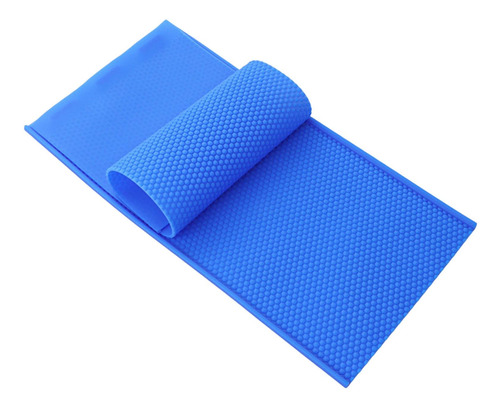 Hojas De Panal De La Base De La Base De Abejas Que Azul