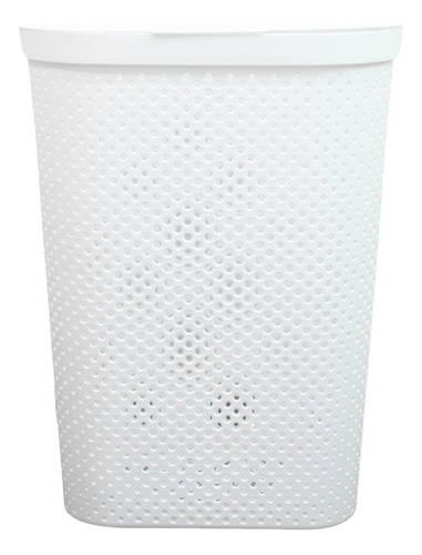 Set 4 Cestos Para Ropa 60l Blanco De Tapa Almacenamiento