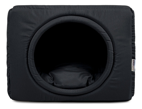 Caminha Toca Iglu Para Cachorro E Gato Cama Pet Senhor Bicho Cor Preto Desenho Liso
