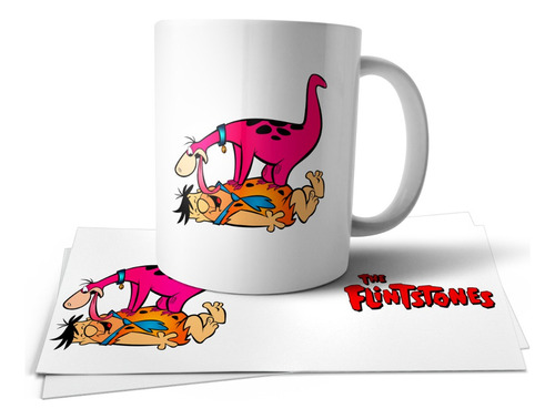 Los Picapiedras Pedro Perro Dino Retro Taza Tu Propio Estilo