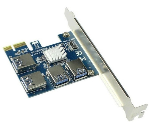 Tarjeta Elevadora Pcie A 4 Pcie Usb 3.0 Para Mineria Criptos