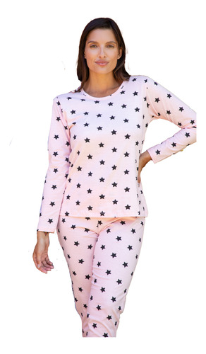 Pijama Invierno Jersey De Algodón Con Puño Bianca Secreta 