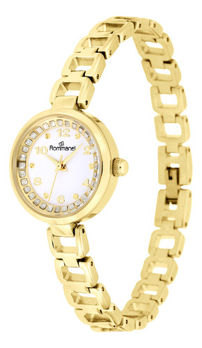 Relogio Analogico Social Dourado 650100 Rommanel