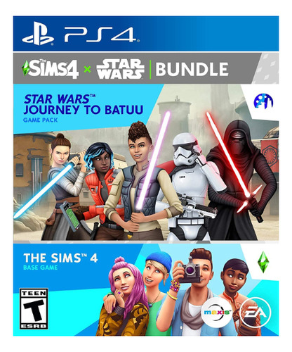 Sims 4 Plus Star Wars Journey To Batuu Bundle Ps4 Juego Fisi
