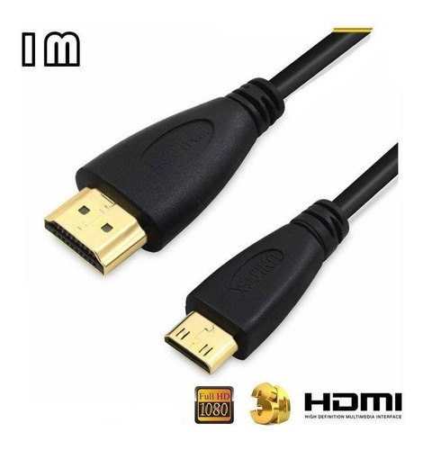 Imagen 1 de 3 de Cable De Video Hdm A Minihdm 1 Metro