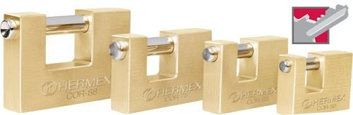 Candado Antipalanca Bronce 75mm Hermex Cor-75