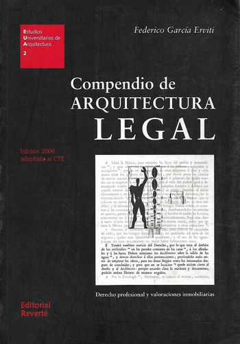 Compendio De Arquitectura Legal. Federico García Erviti 