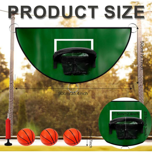 Mini Aro De Baloncesto Para Trampolín Con Carcasa, Soporte