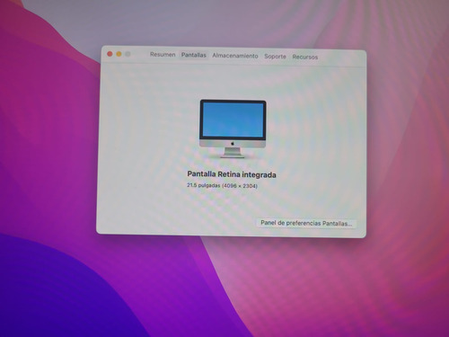 Apple Imac 21.5 2015 / Core I7-5th, / Ram 16 Gb / Ssd 256 Gb Plateado (Usado)