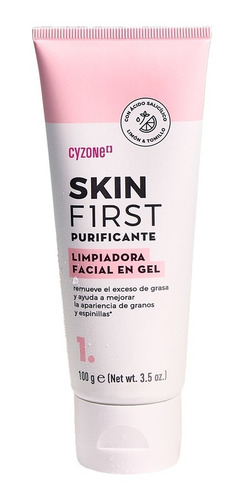 Imagen 1 de 6 de Limpiadora Facial En Gel Skin First - Cyzone