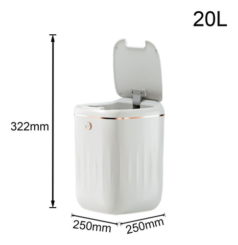 Cubo De Basura Inteligente Con Sensor De Movimiento Para